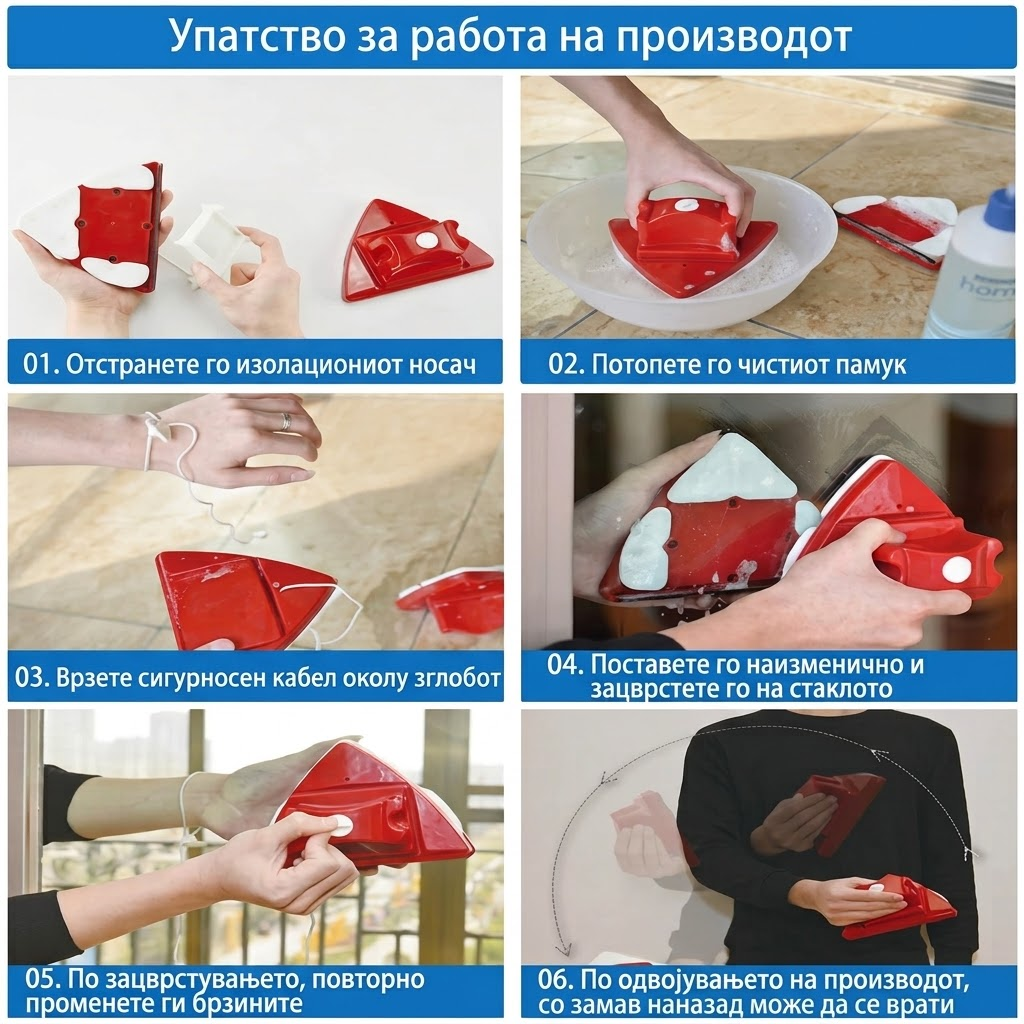 Упатство за употреба во 6 чекори